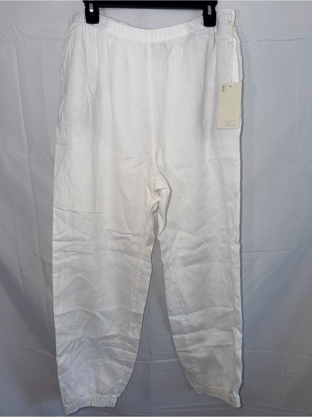 Joie White Linen Jogger Pants